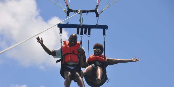 Extraordinary parasailing excursion